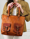 Cavalier Tote 2 Pockets light Brown