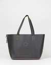 Marquise Black Leather Tote