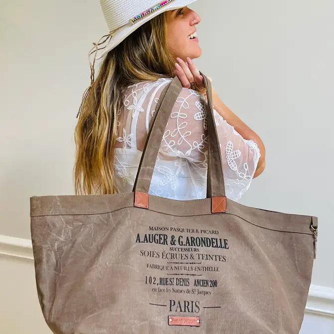 Auger Brown XL Tote Bag