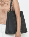 Sonoma Black Leather Tote