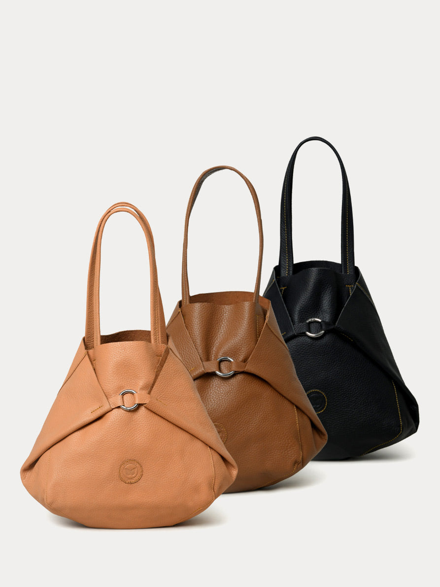 Modena Tan Leather Handbag