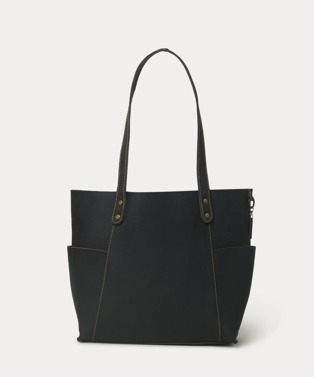 Lauren Black Leather Tote