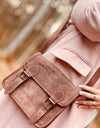 Cavalier Crossbody Two Buckles Tan
