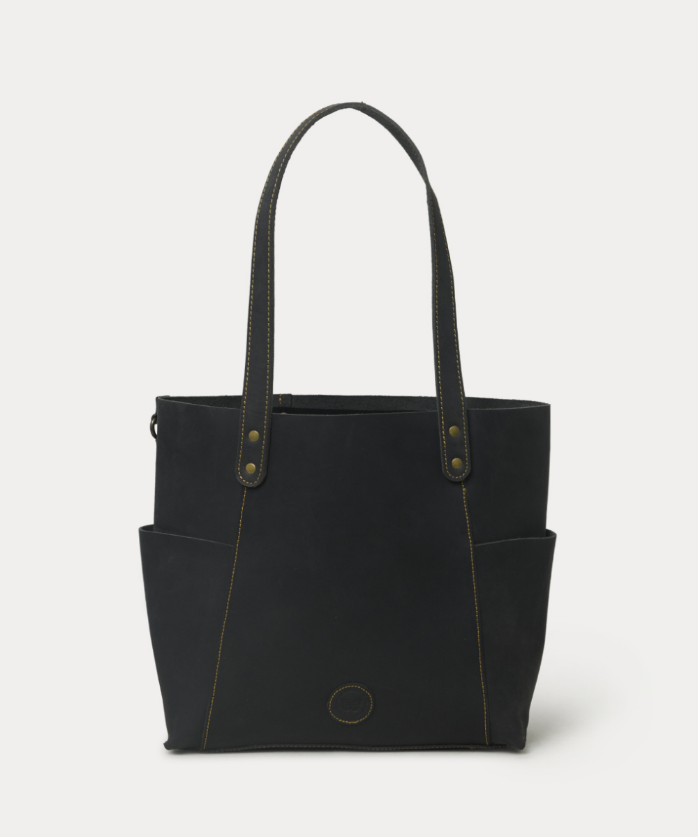 Lauren Black Leather Tote