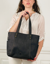 Lauren Black Leather Tote