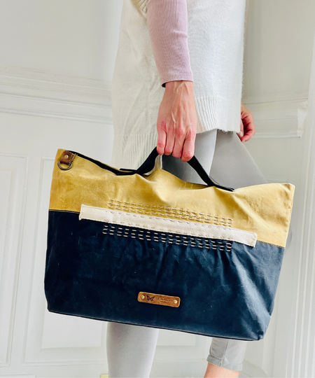 Bergere Black Canvas Tote