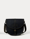 Anna Black Leather Handbag