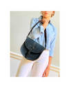 Anna Black Leather Handbag