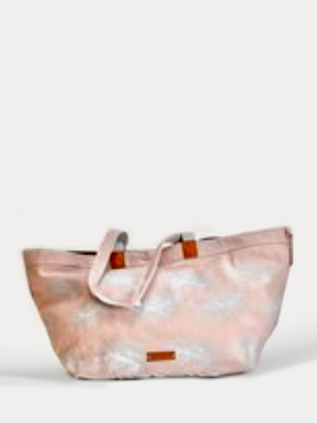 XL Feathers Pink Tote