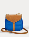 Cannes Blue Pebble Satchel