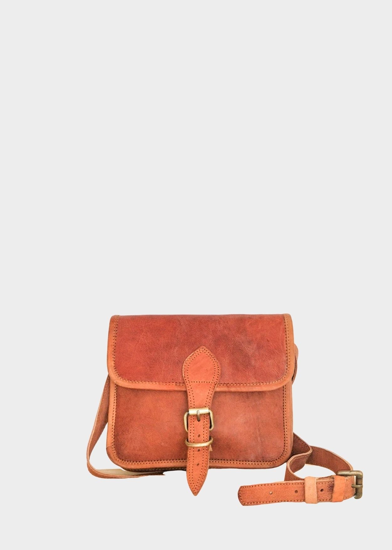 Cavalier Dark Brown  Crossbody One Buckle