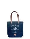 Fleur de Lis Black Tote