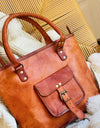 Cavalier Tan Tote One Pocket