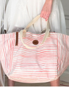 Bayonne Red Canvas Tote