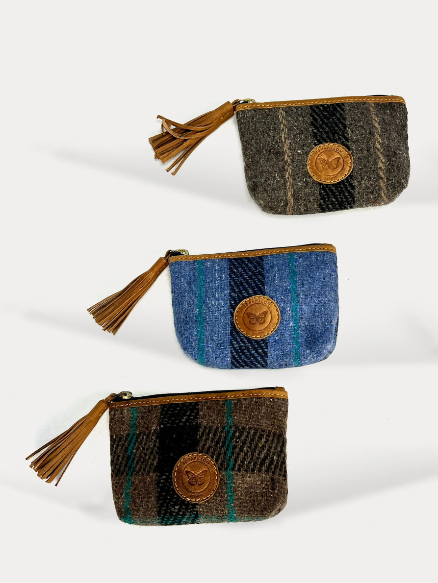Highlands  Blue Pouch with Tassel