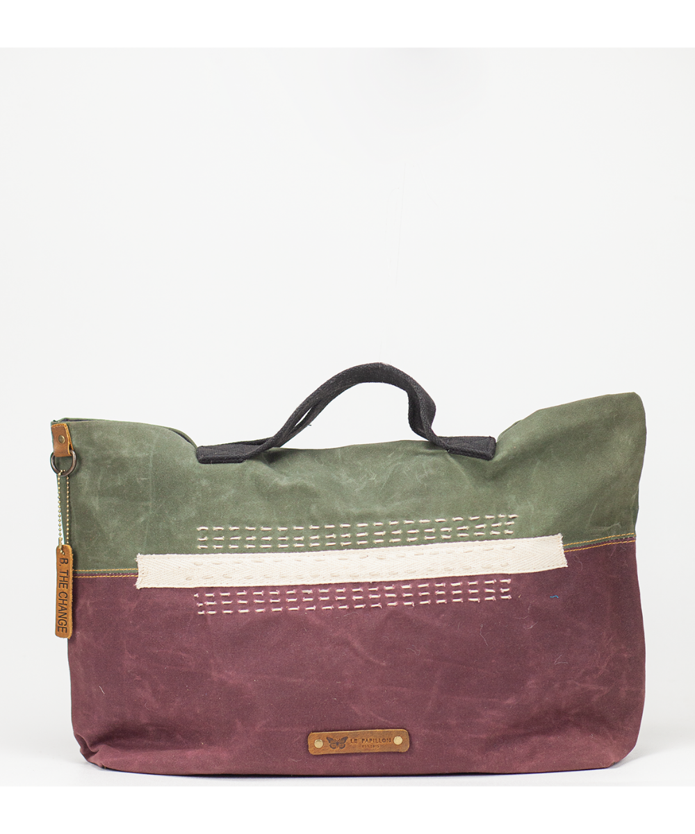 Bergere Burgundy Canvas Tote