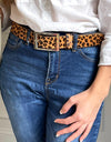 Animal Print Wide Belt