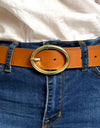 Bristol Oval Tan Belt