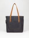 Medium Black Tote with Pocket