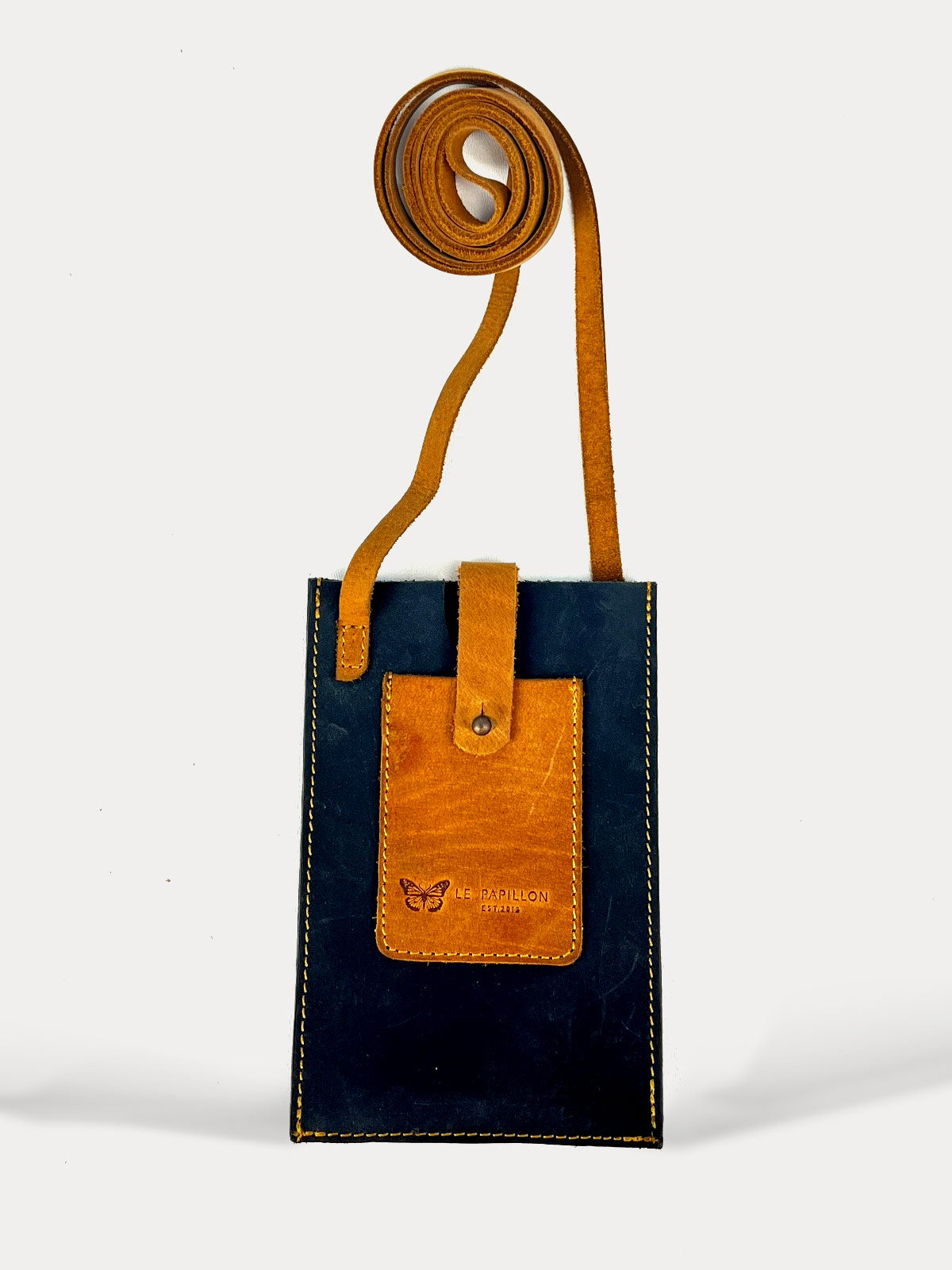 Phone Bag Black-Brown Crossbody