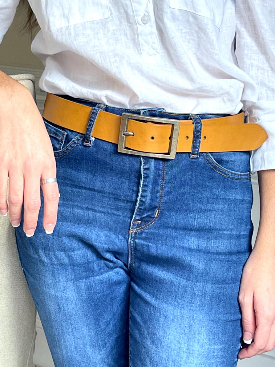 Manchester Brown Rectangular Belt