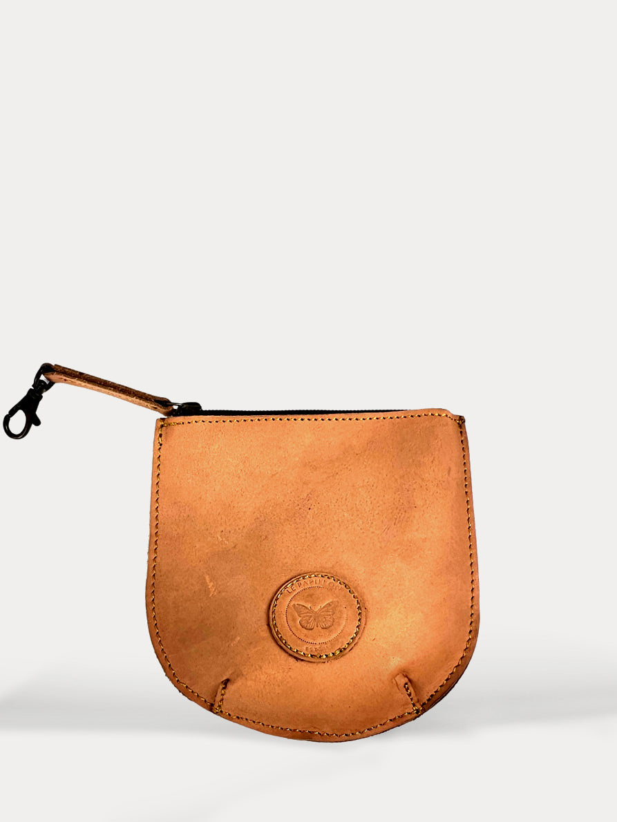 U-Shape Natural Leather Pouch
