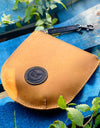 U-Shape Tan Leather Pouch