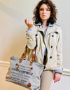 Auger Grey Canvas Handbag