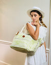 Bayonne Green Canvas Tote