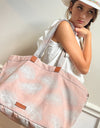 XL Feathers Pink Tote