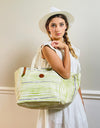 Bayonne Green Canvas Tote