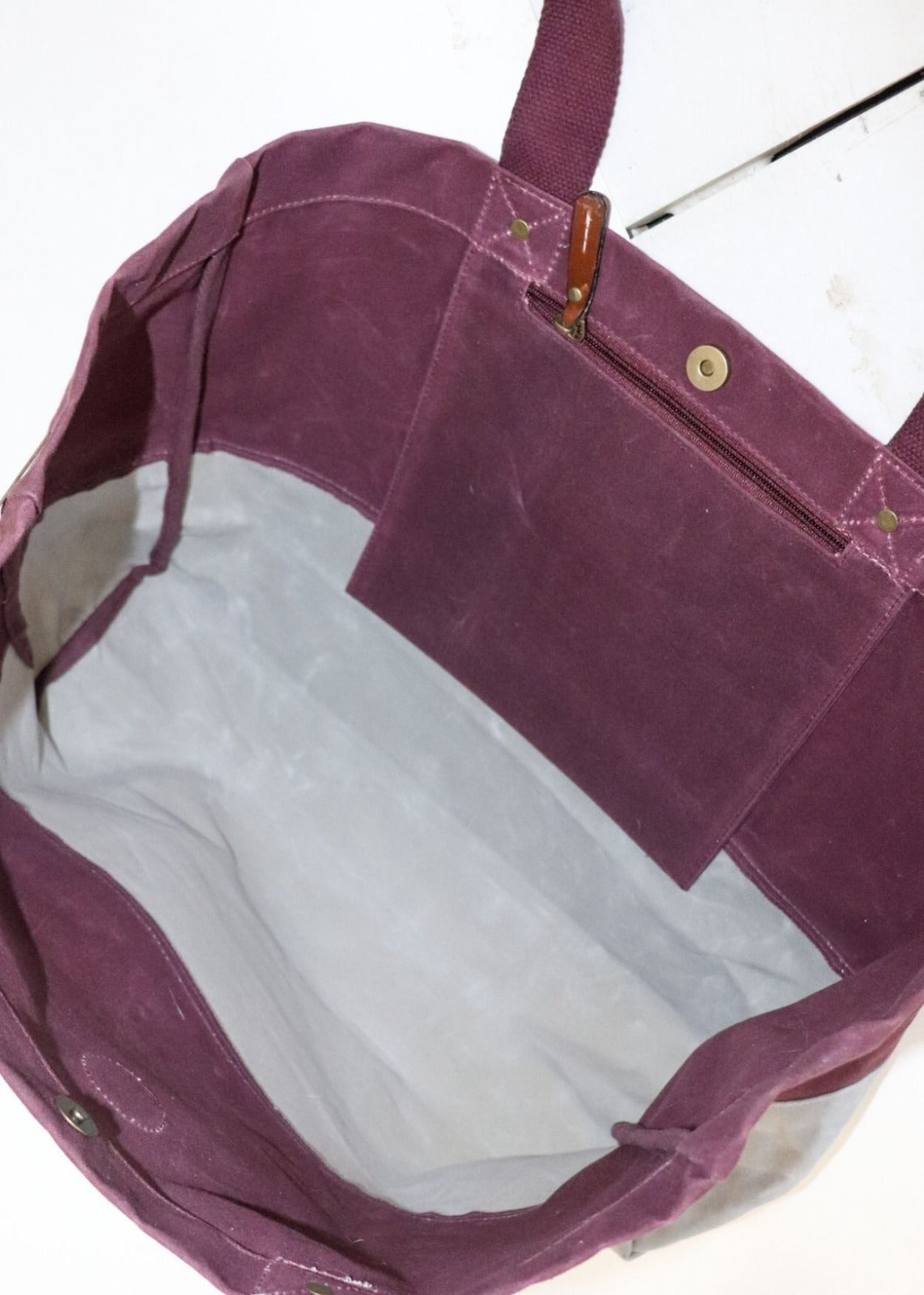 La Croix Burgundy Tote