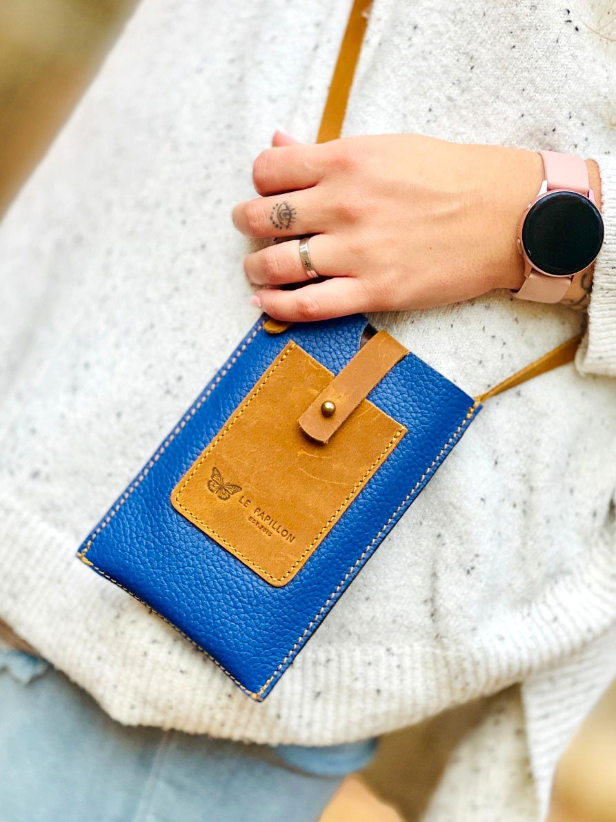 Phone Bag Blue Crossbody